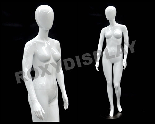 Petite Female Egg Head Mannequin - Standing Pose