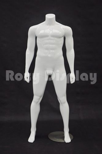 Male mannequin - Plus size - Headless - Standing pose