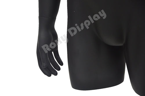 Male Mannequin Torso with nice body figure and arms - Fiberglass material - Steel base included