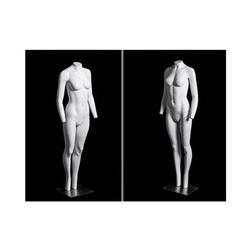 Female Invisible Mannequin With Magnetic Fittings With Nice figure & Arms, Round neck - Removable Neck & Arms