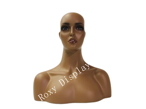 Young African Female mannequin head to shoulder