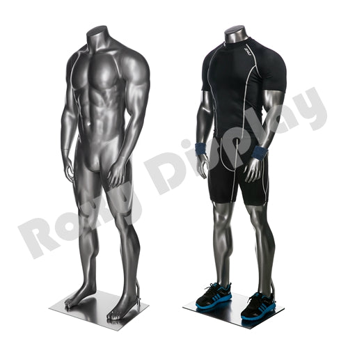 Eye Catching Male Headless Mannequin - Athletic Style - Strong and muscular body - Standing Pose