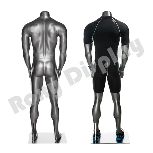 Eye Catching Male Headless Mannequin - Athletic Style - Strong and muscular body - Standing Pose