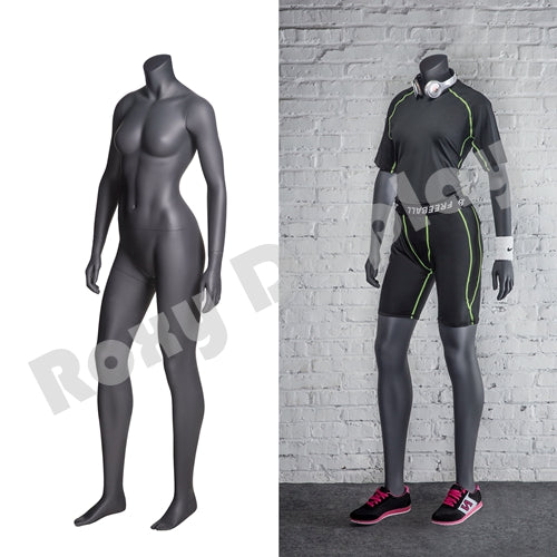 Female Headless Mannequin - Athletic Style - Standing pose with straight arms