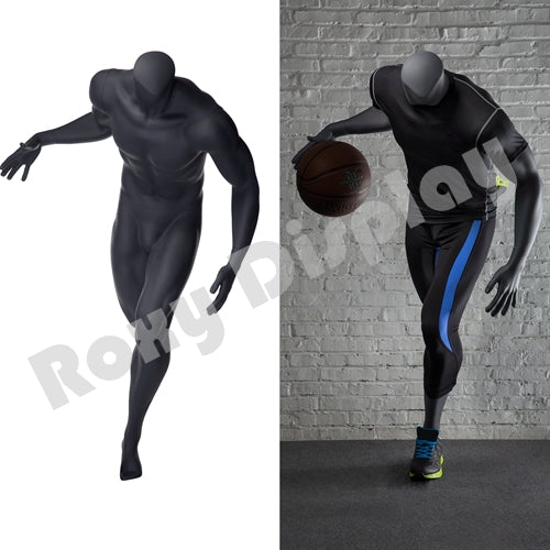 Eye Catching Male Headless Mannequin - Athletic Style - Basketball player with dribble pose