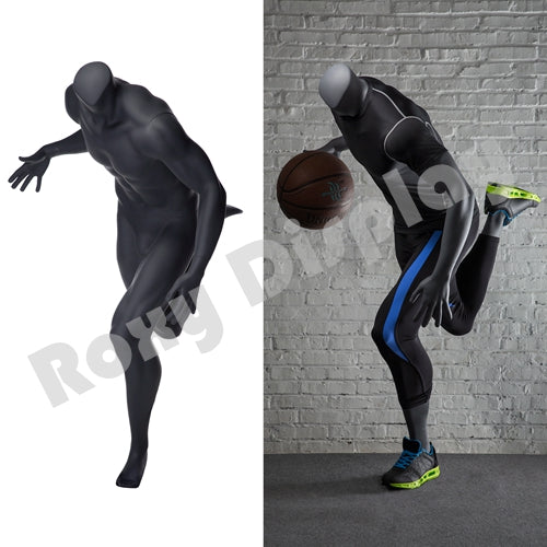 Eye Catching Male Headless Mannequin - Athletic Style - Basketball player with dribble pose