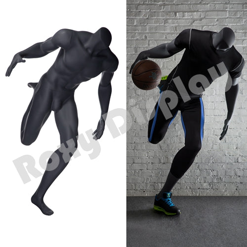 Eye Catching Male Headless Mannequin - Athletic Style - Basketball player with dribble pose