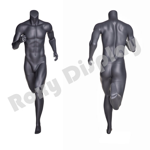 Eye Catching Male Headless Mannequin - Athletic Style - Runner pose