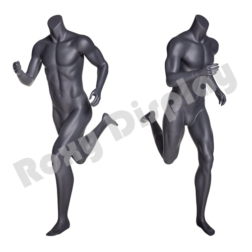 Eye Catching Male Headless Mannequin - Athletic Style - Runner pose