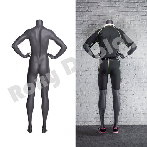 Female Headless Mannequin - Athletic Style - Standing pose with both hands on waist