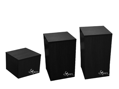 Multi Level Cubes (3 Units) Black Color