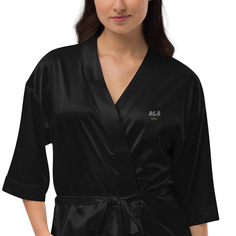 Satin robe