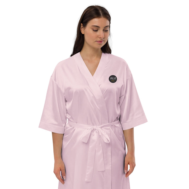 Satin robe