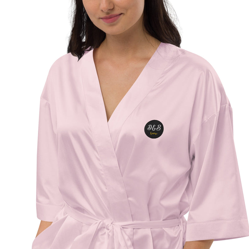 Satin robe