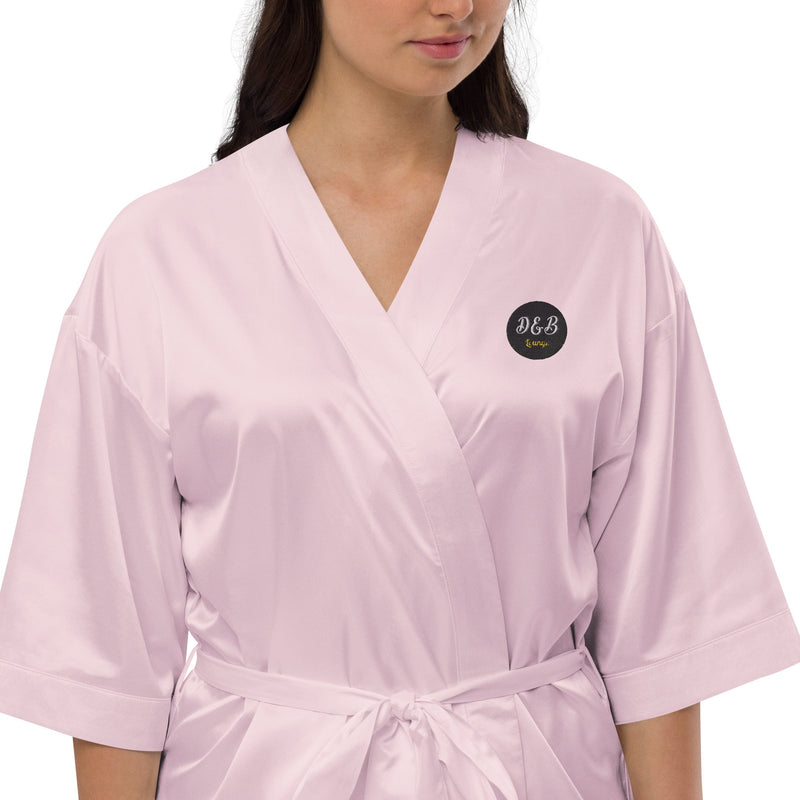 Satin robe