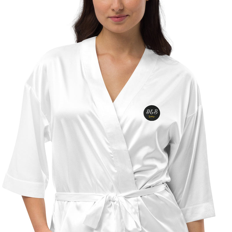 Satin robe