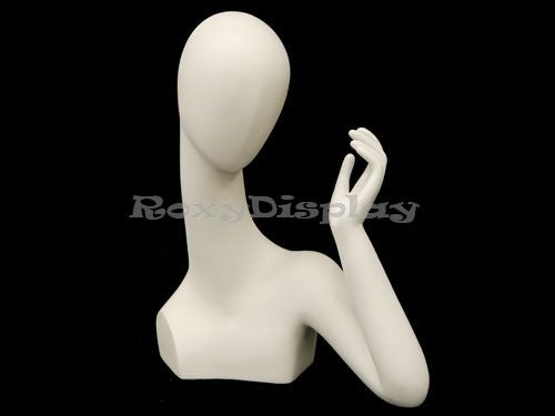 Egg Head White Female Mannequin Head