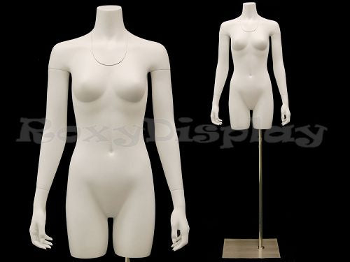 Female Mannequin Torso With Nice Figure & Arms - Removable Neck & Arms