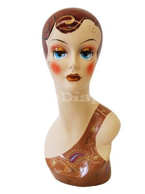 Female mannequin head - Beautiful makeup - Without ears