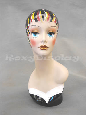 Female mannequin head - Beautiful makeup - Without ears