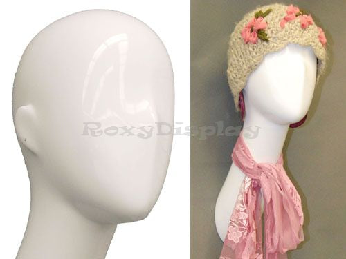 Wall Mounted Abstract Female Mannequin Head - Long Neck Style